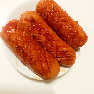 ウインナーのオイスター焼き